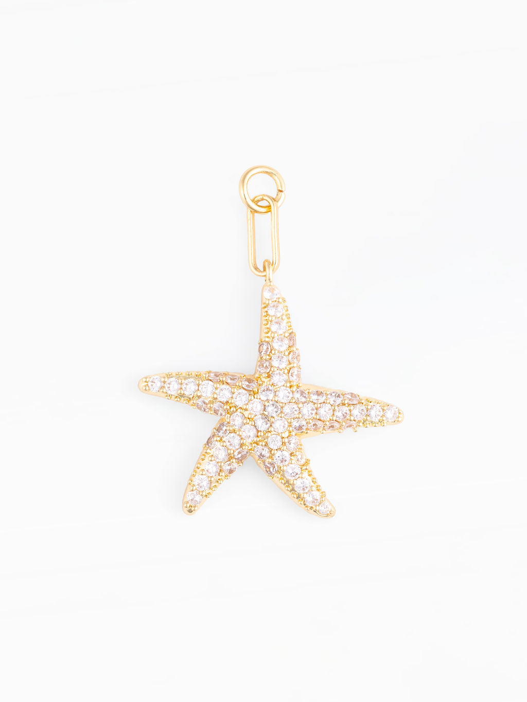 OOsmash 18K Gold Plated Starfish Bag Charm — gold starfish charm, coastal luxury bag charm, gift for her