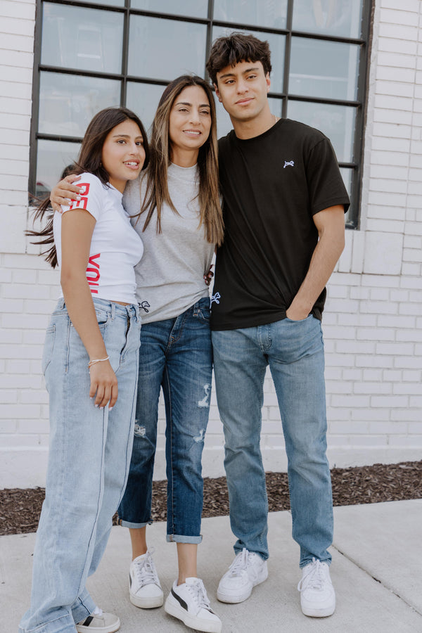 OOsmash Models Family Wearing OOsmash gear